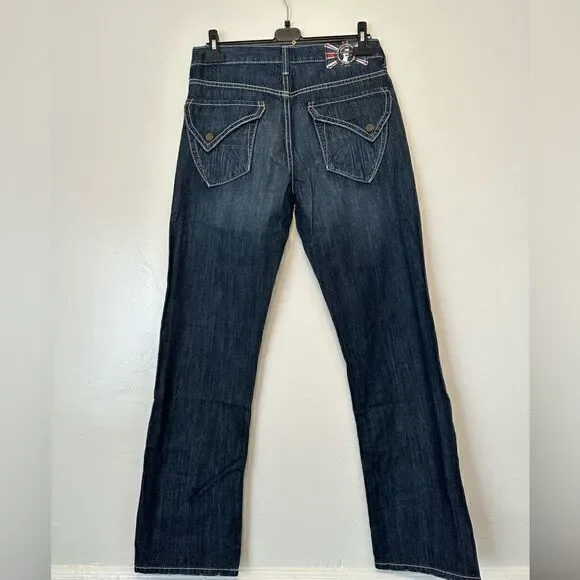 Monarchy Collection Premium Denim 32/34 straight Jeans Men Blue, NWT